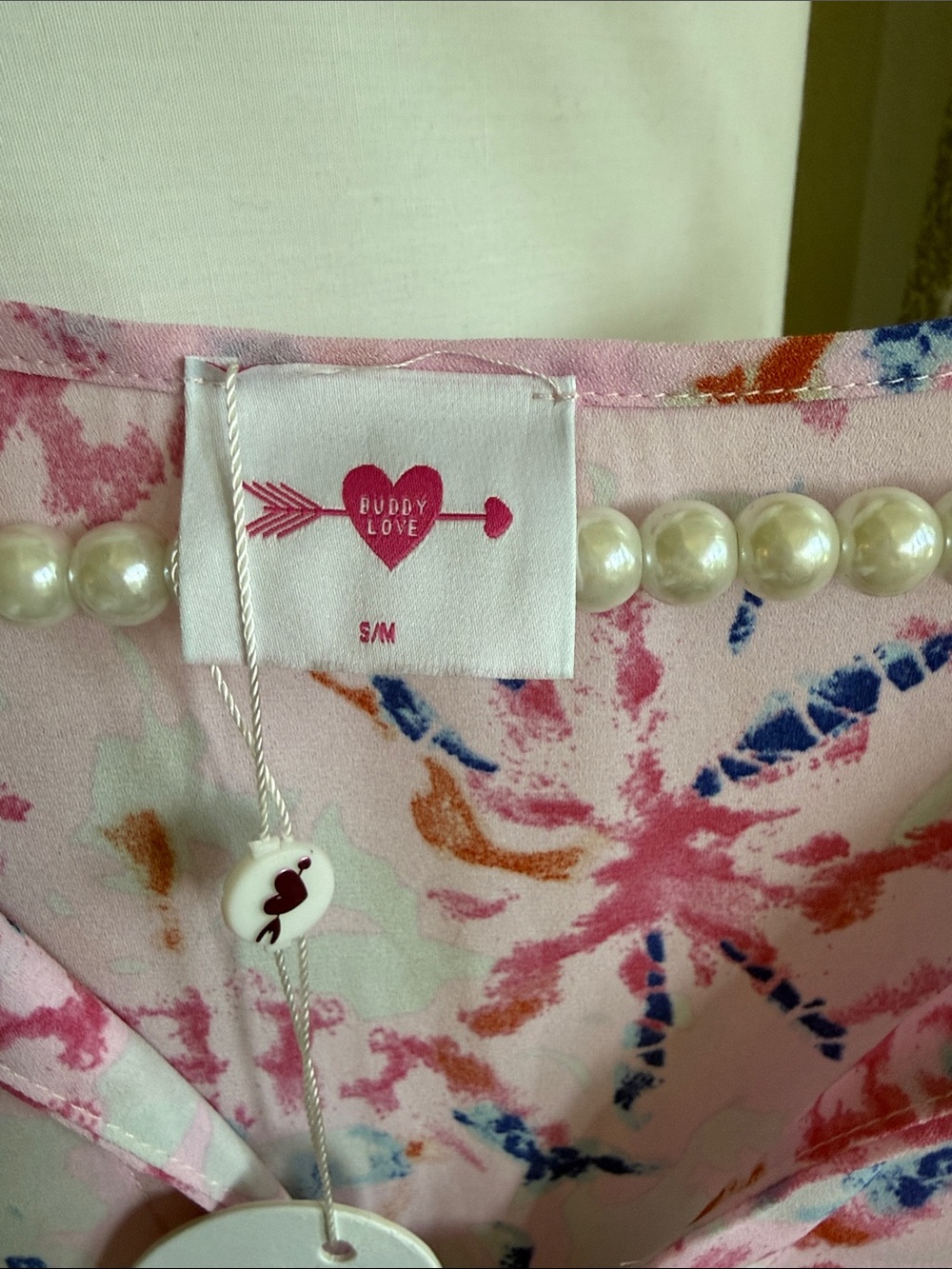 Buddy Love Pink Floral Maxi Caftan - Picture 3 of 7